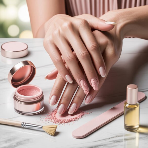 Как да укрепим ноктите с акрилна пудра.